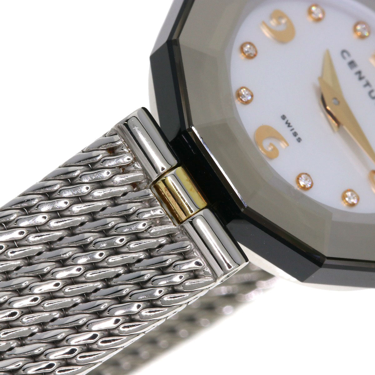 CENTURY Prime Time 8P Diamond Watches Stainless Steel/Stainless Steel Ladies