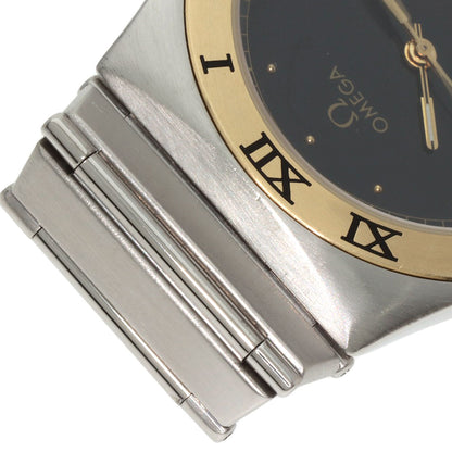 OMEGA Constellation flat bezel Watches Stainless Steel/SSxK18YG mens