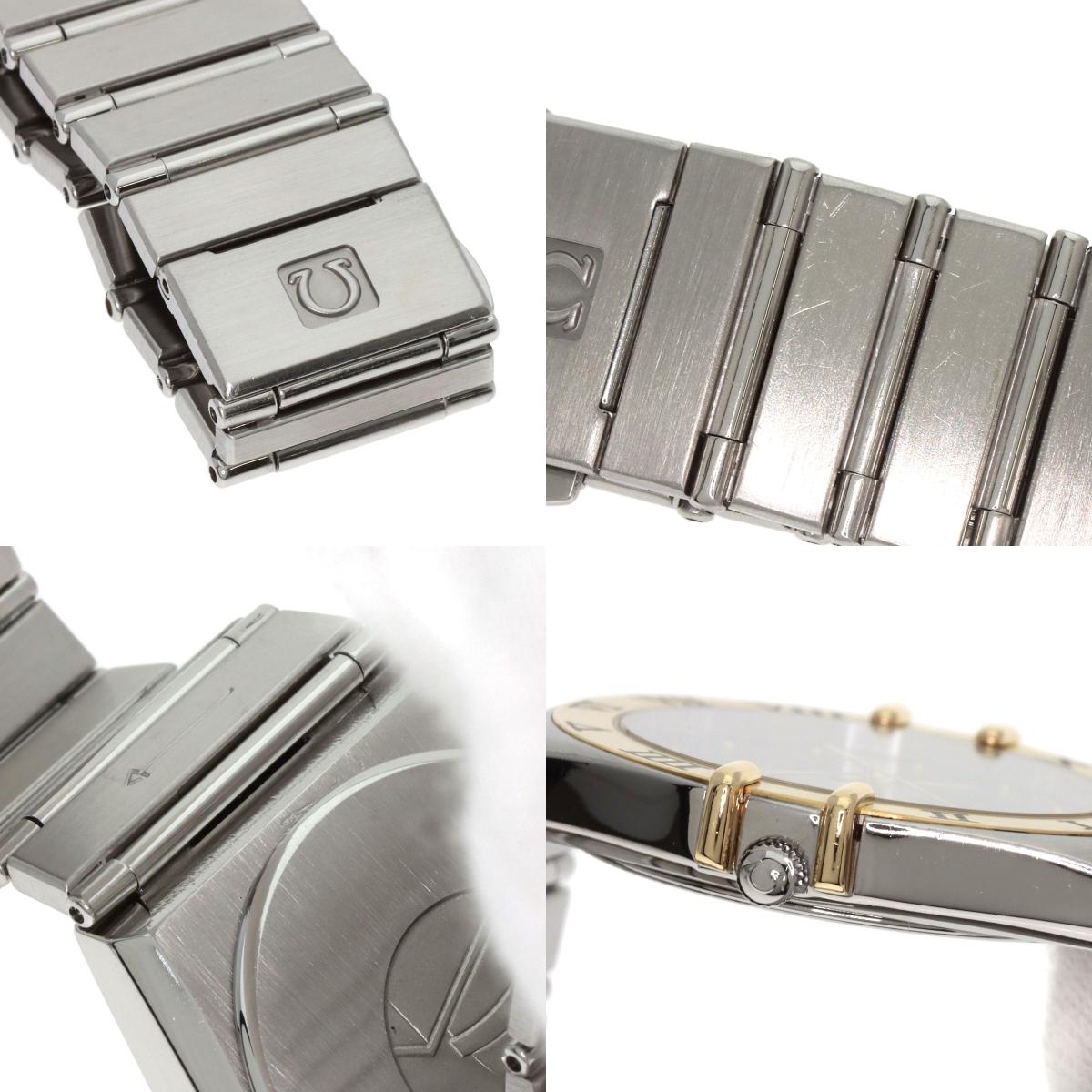 OMEGA Constellation flat bezel Watches Stainless Steel/SSxK18YG mens