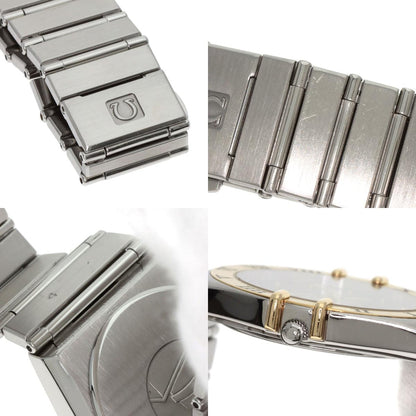 OMEGA Constellation flat bezel Watches Stainless Steel/SSxK18YG mens