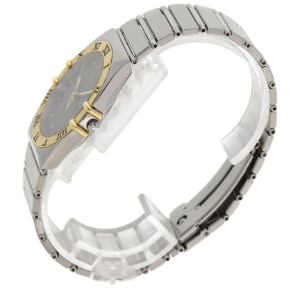 OMEGA Constellation flat bezel Watches Stainless Steel/SSxK18YG mens