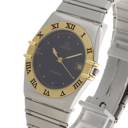 OMEGA Constellation flat bezel Watches Stainless Steel/SSxK18YG mens