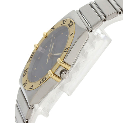 OMEGA Constellation flat bezel Watches Stainless Steel/SSxK18YG mens