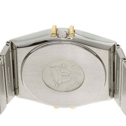 OMEGA Constellation flat bezel Watches Stainless Steel/SSxK18YG mens