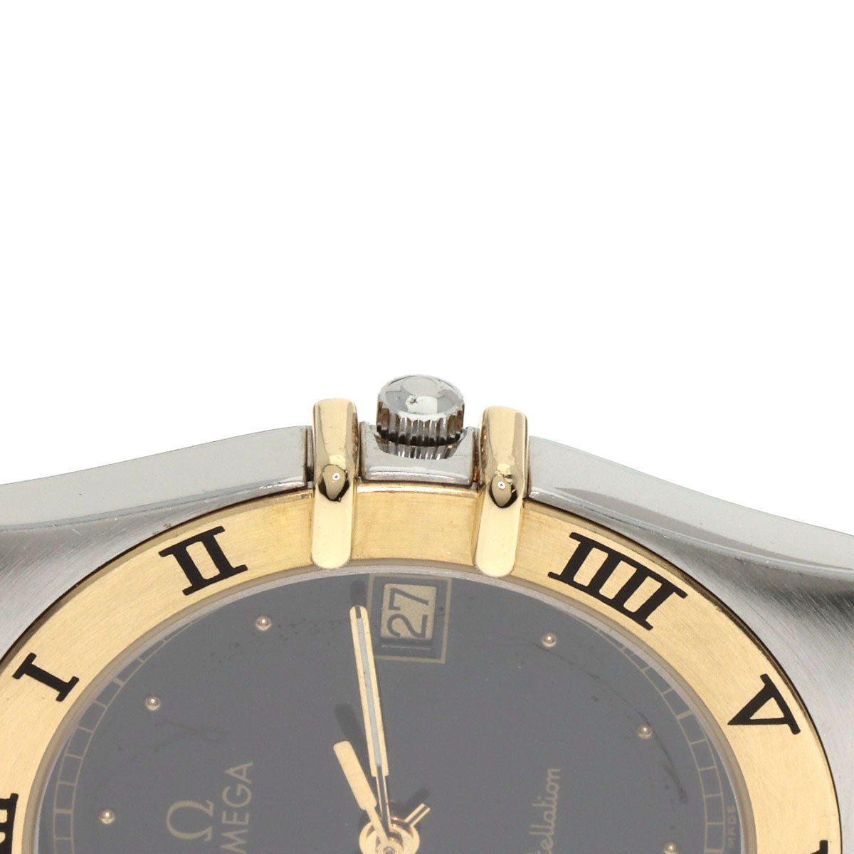 OMEGA Constellation flat bezel Watches Stainless Steel/SSxK18YG mens