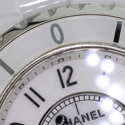 CHANEL J12 1.3 "White Ceramic Watches H0968 Ceramic/Ceramic Ladies