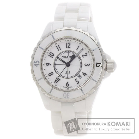 CHANEL J12 1.3 "White Ceramic Watches H0968 Ceramic/Ceramic Ladies
