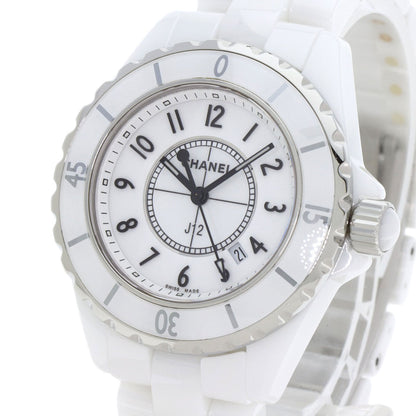 CHANEL J12 1.3 "White Ceramic Watches H0968 Ceramic/Ceramic Ladies
