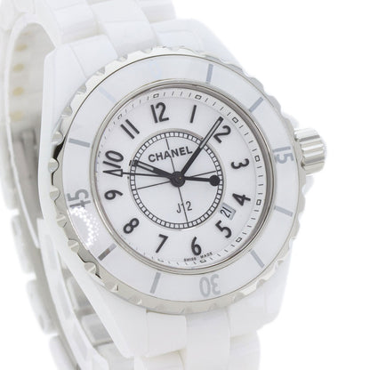 CHANEL J12 1.3 "White Ceramic Watches H0968 Ceramic/Ceramic Ladies