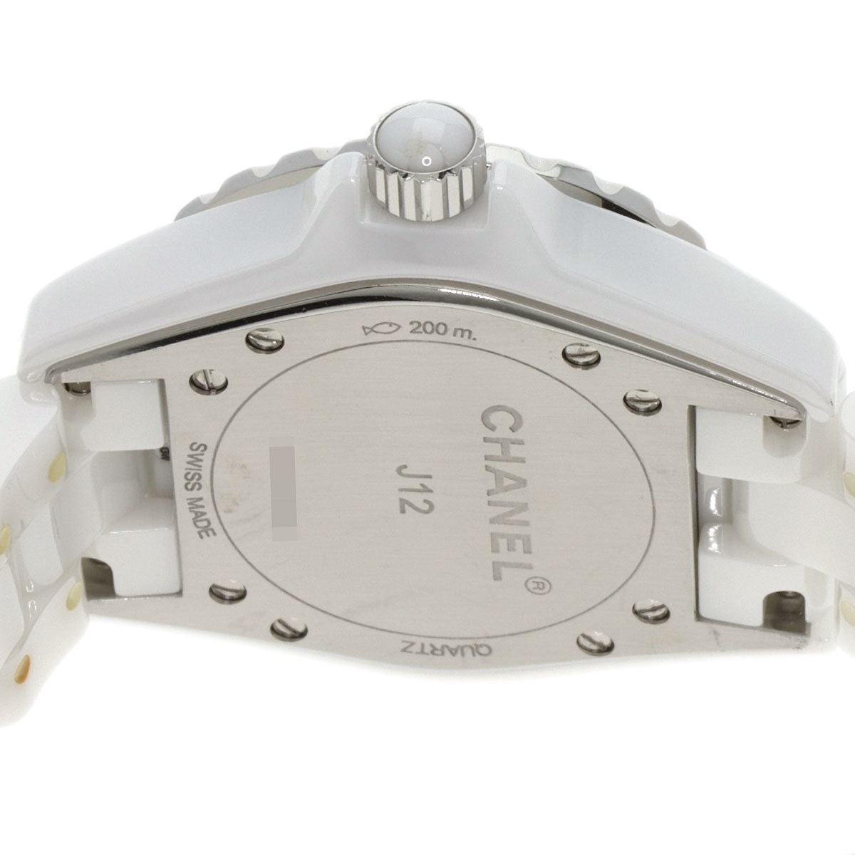 CHANEL J12 1.3 "White Ceramic Watches H0968 Ceramic/Ceramic Ladies