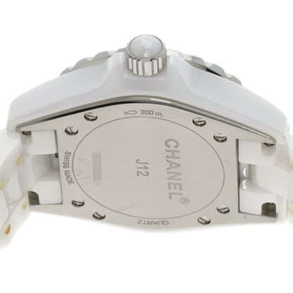 CHANEL J12 1.3 "White Ceramic Watches H0968 Ceramic/Ceramic Ladies