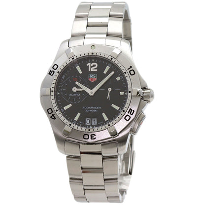 TAG HEUER Aquaracer Date Alarm Watches WAF111Z Stainless Steel/Stainless Steel mens