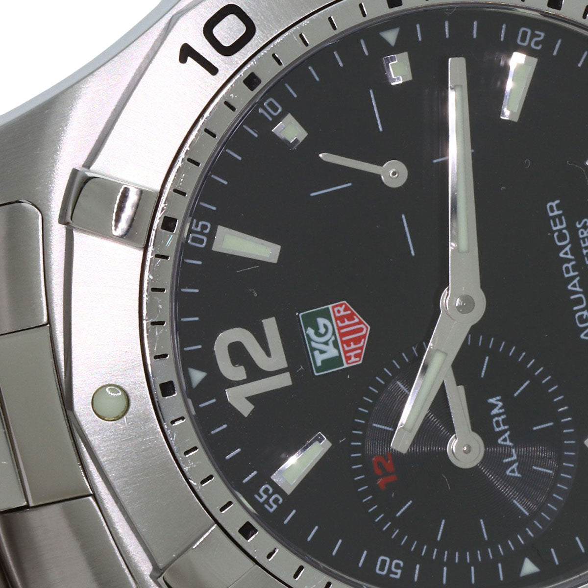 TAG HEUER Aquaracer Date Alarm Watches WAF111Z Stainless Steel/Stainless Steel mens