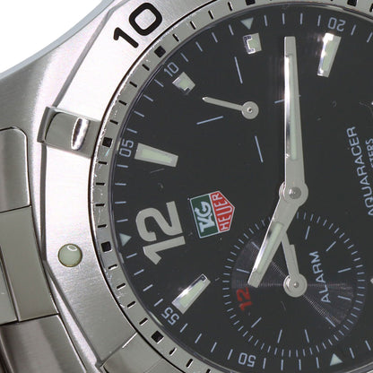 TAG HEUER Aquaracer Date Alarm Watches WAF111Z Stainless Steel/Stainless Steel mens