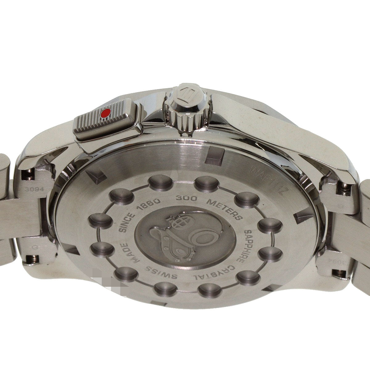 TAG HEUER Aquaracer Date Alarm Watches WAF111Z Stainless Steel/Stainless Steel mens