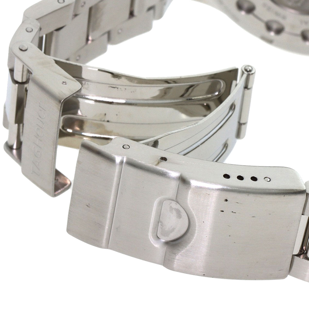 TAG HEUER Aquaracer Date Alarm Watches WAF111Z Stainless Steel/Stainless Steel mens