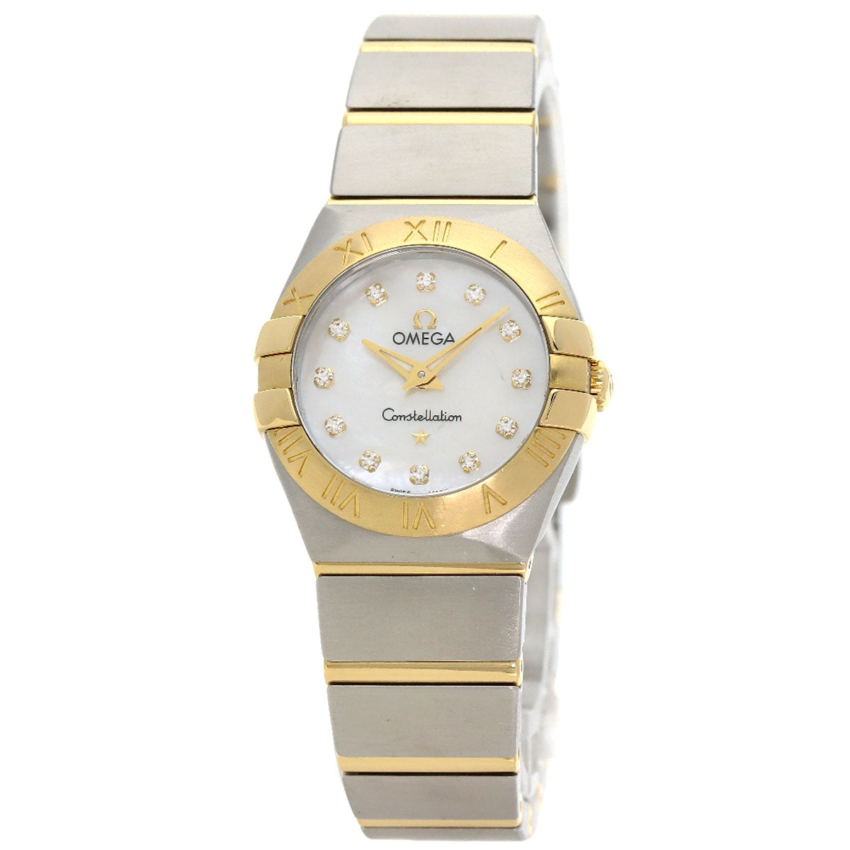 OMEGA Constellation 12P Diamond Watches 123.20.24.60.55.002 Stainless Steel/SSxK18YG Ladies