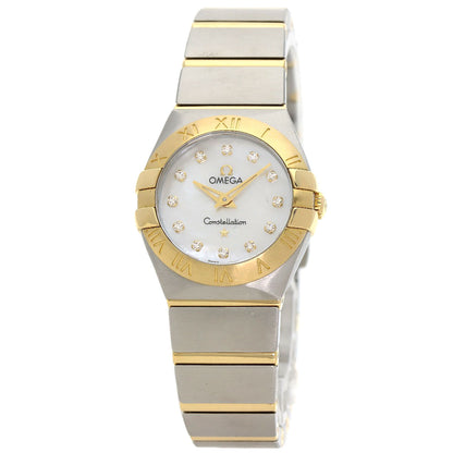 OMEGA Constellation 12P Diamond Watches 123.20.24.60.55.002 Stainless Steel/SSxK18YG Ladies