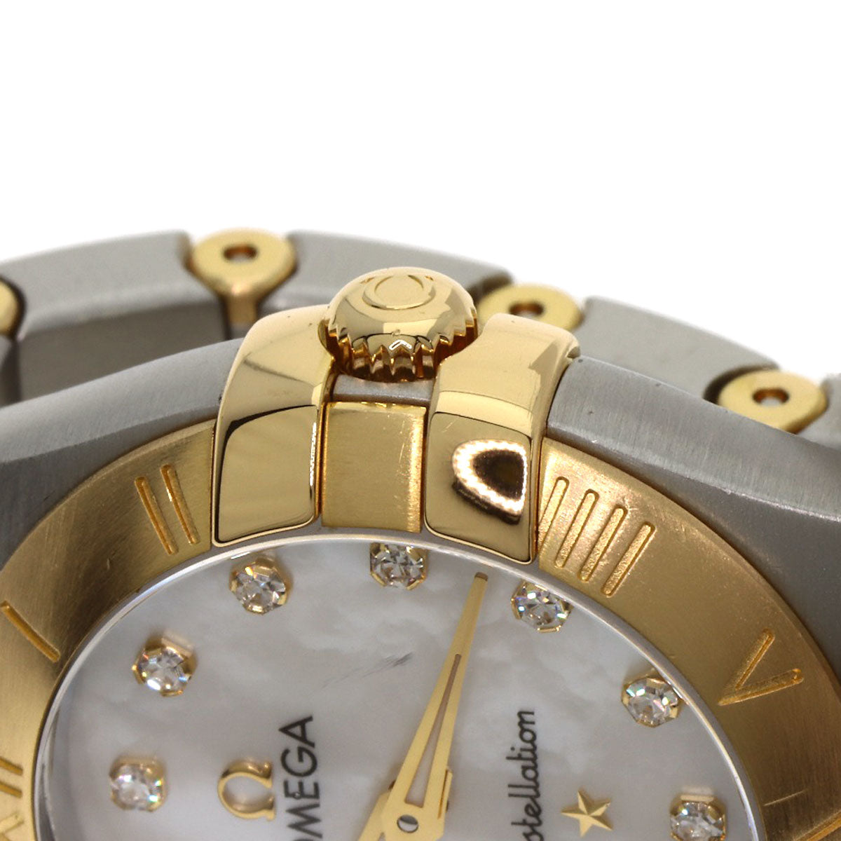 OMEGA Constellation 12P Diamond Watches 123.20.24.60.55.002 Stainless Steel/SSxK18YG Ladies