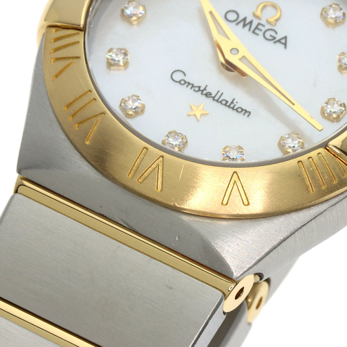 OMEGA Constellation 12P Diamond Watches 123.20.24.60.55.002 Stainless Steel/SSxK18YG Ladies