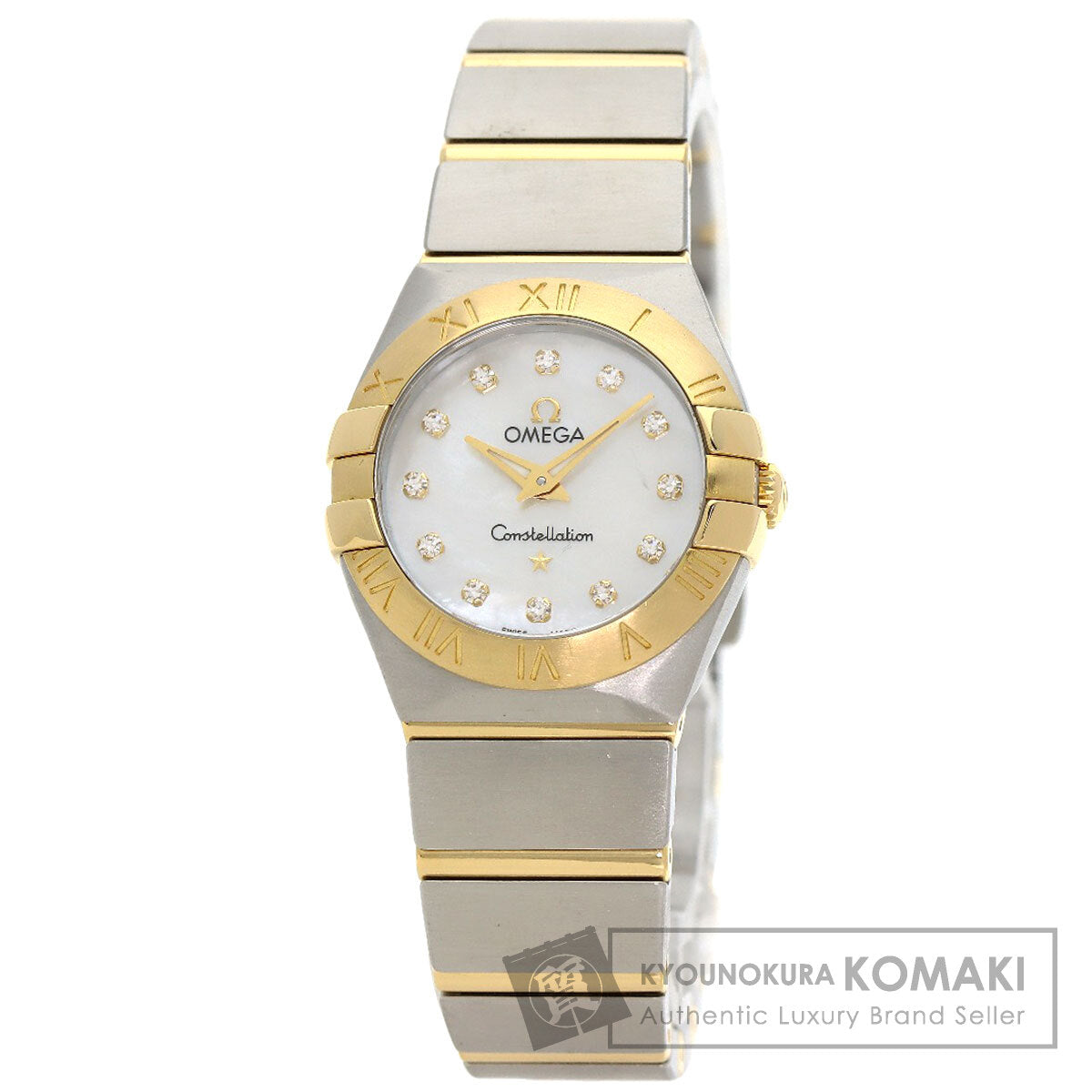 OMEGA Constellation 12P Diamond Watches 123.20.24.60.55.002 Stainless Steel/SSxK18YG Ladies