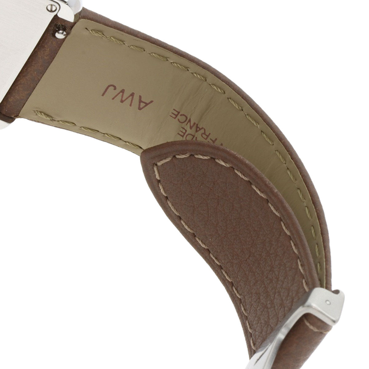 CARTIER Tank solo LM Watches WSTA0028 Stainless Steel/Leather mens