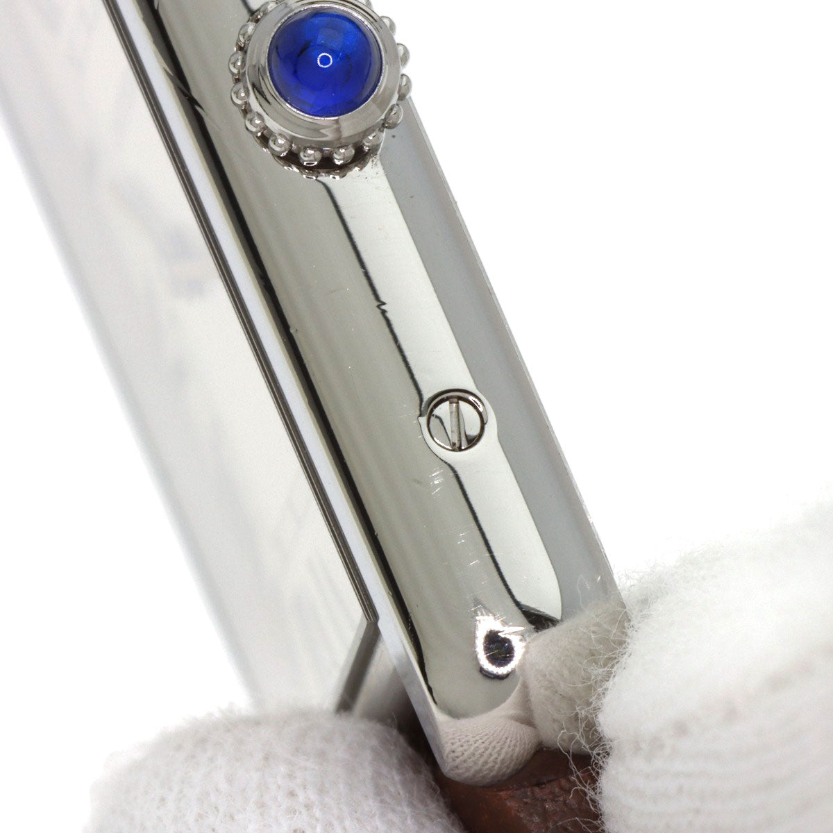 CARTIER Tank solo LM Watches WSTA0028 Stainless Steel/Leather mens