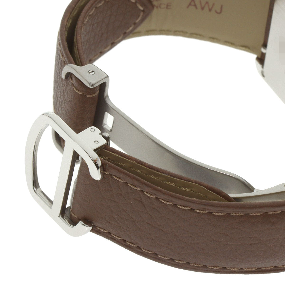 CARTIER Tank solo LM Watches WSTA0028 Stainless Steel/Leather mens