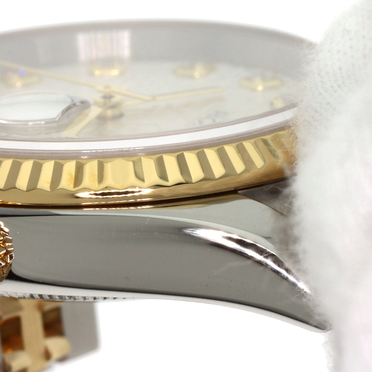 ROLEX DATEJUST 10P Diamond Watches 116233G Stainless Steel/SSxK18YG mens