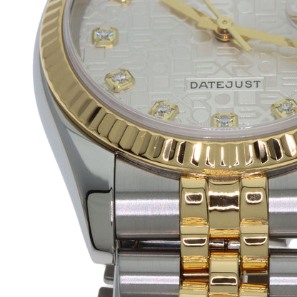 ROLEX DATEJUST 10P Diamond Watches 116233G Stainless Steel/SSxK18YG mens