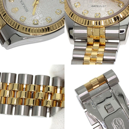 ROLEX DATEJUST 10P Diamond Watches 116233G Stainless Steel/SSxK18YG mens