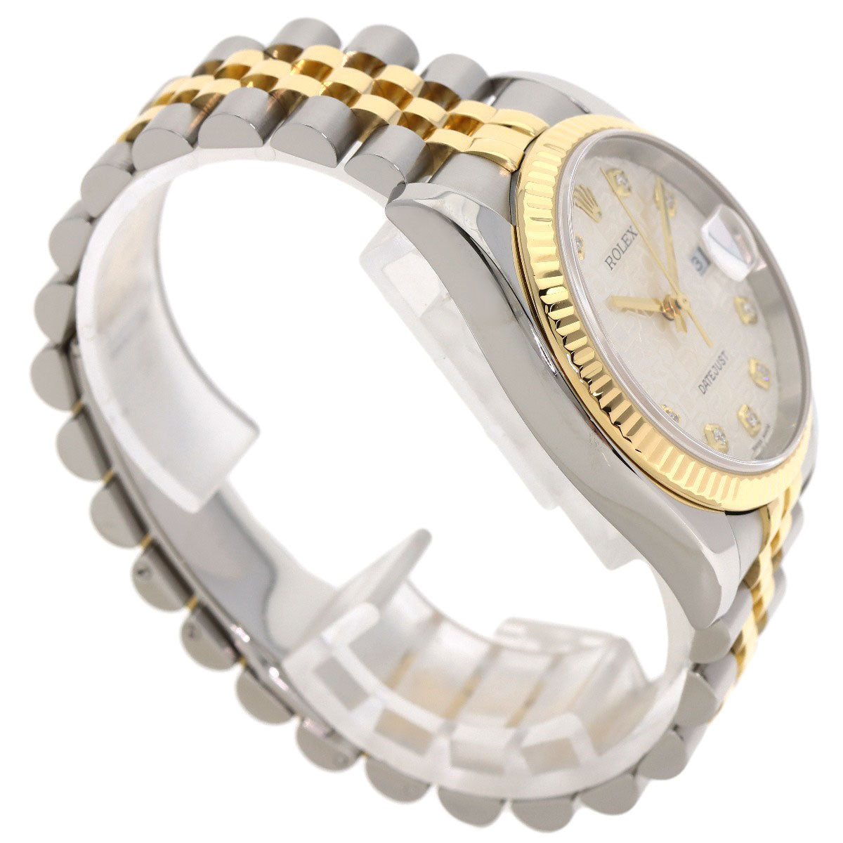 ROLEX DATEJUST 10P Diamond Watches 116233G Stainless Steel/SSxK18YG mens