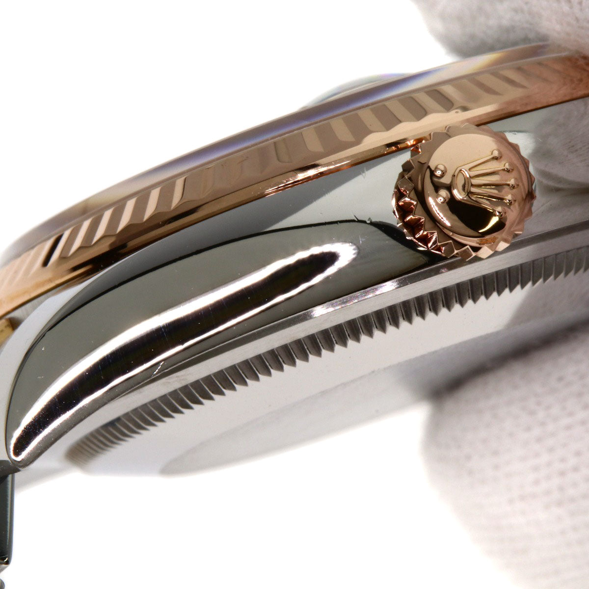 ROLEX DATEJUST 10P Diamond Watches 116231G Stainless Steel/SSxK18PG mens