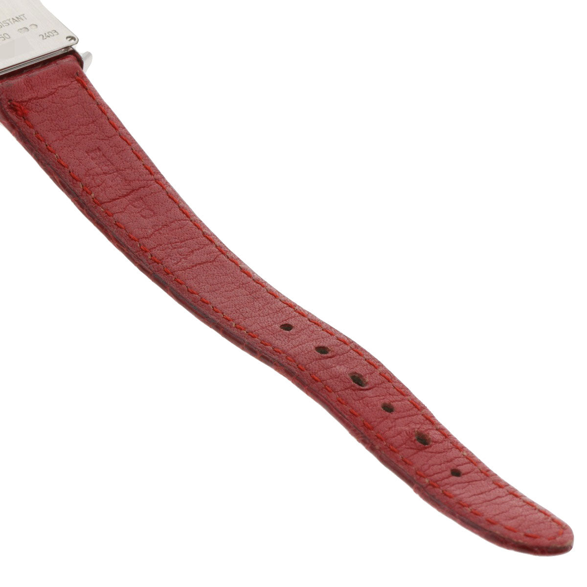 CARTIER Tank francaise SM Watches K18 White Gold/Leather Ladies