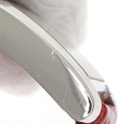 CARTIER Tank francaise SM Watches K18 White Gold/Leather Ladies