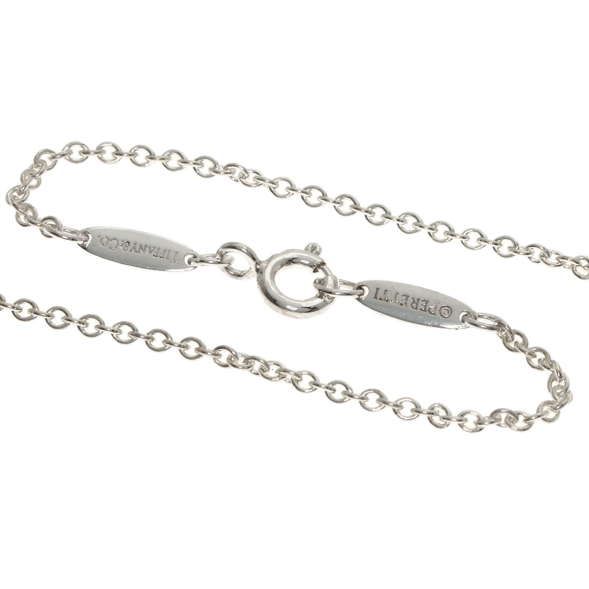 TIFFANY&Co. Open heart Necklace Silver Ladies [Used]