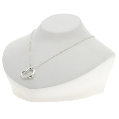 TIFFANY&Co. Open heart Necklace Silver Ladies [Used]