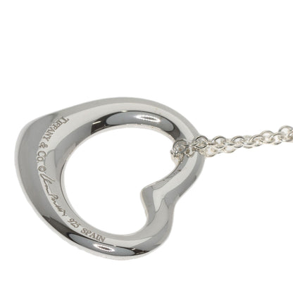 TIFFANY&Co. Open heart Necklace Silver Ladies [Used]