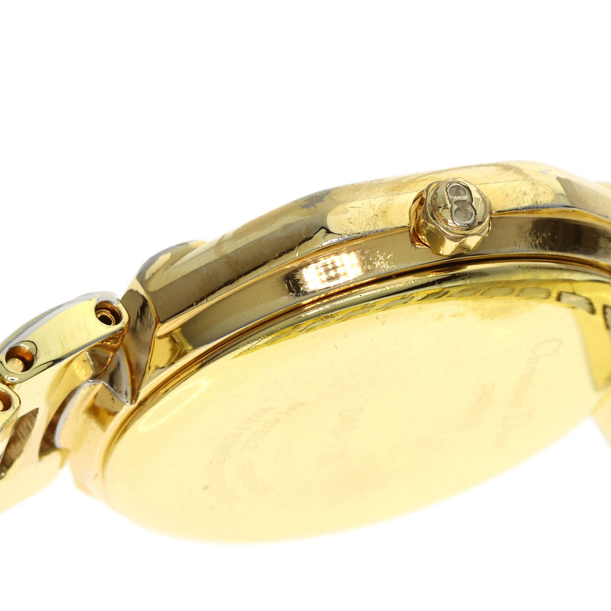 CHRISTIAN DIOR Octagon Watches D48-133 Stainless Steel/SSxGP Ladies