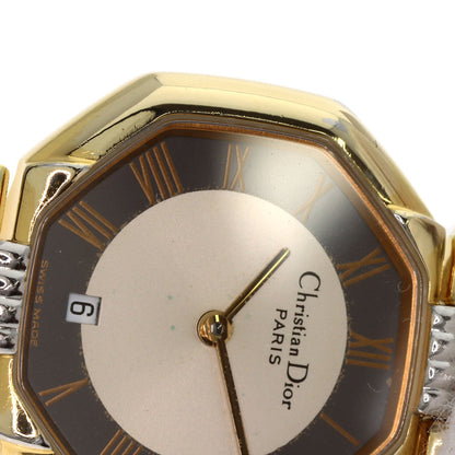 CHRISTIAN DIOR Octagon Watches D48-133 Stainless Steel/SSxGP Ladies