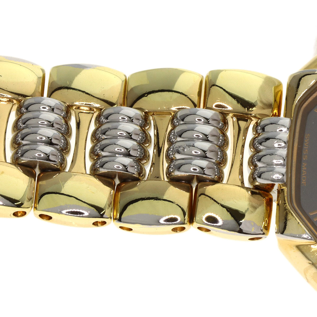 CHRISTIAN DIOR Octagon Watches D48-133 Stainless Steel/SSxGP Ladies