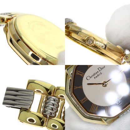 CHRISTIAN DIOR Octagon Watches D48-133 Stainless Steel/SSxGP Ladies