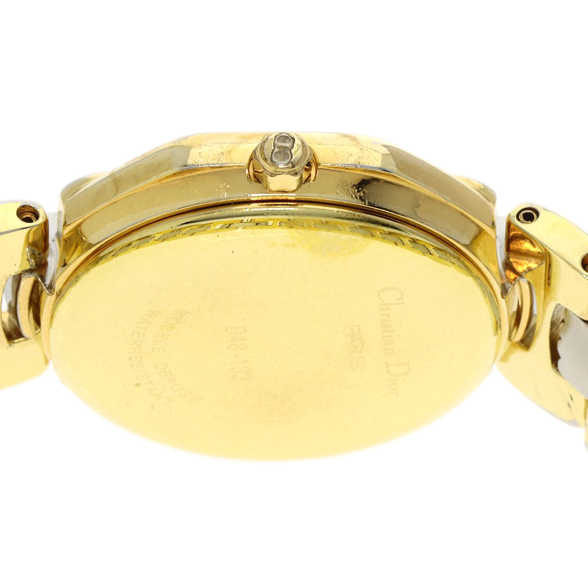 CHRISTIAN DIOR Octagon Watches D48-133 Stainless Steel/SSxGP Ladies