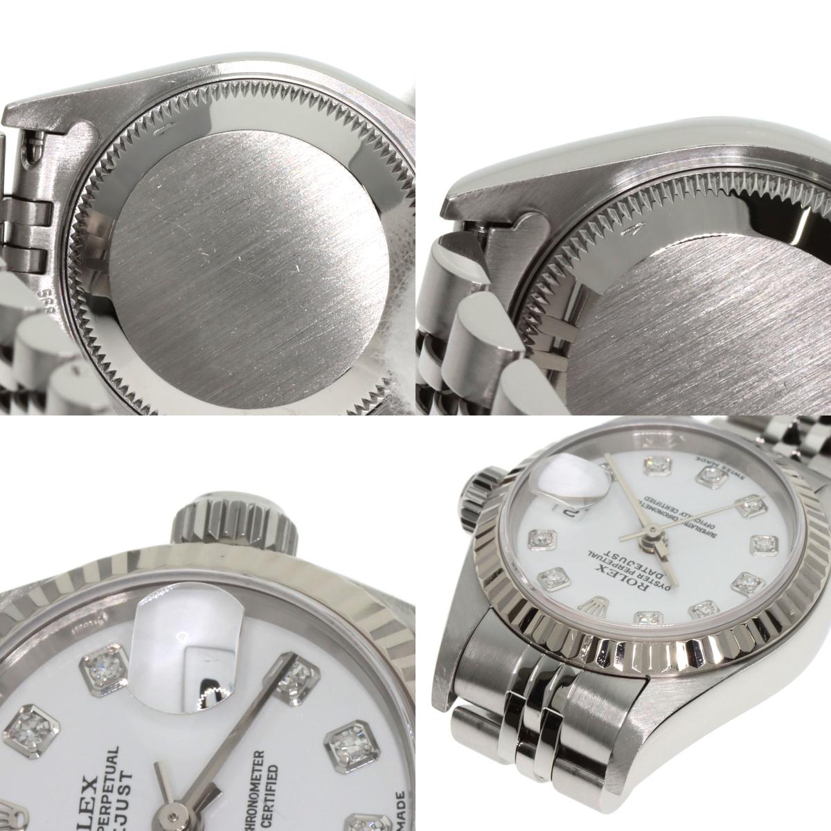 ROLEX DATEJUST 10P Diamond Watches 79174G Stainless Steel/Stainless Steel Ladies
