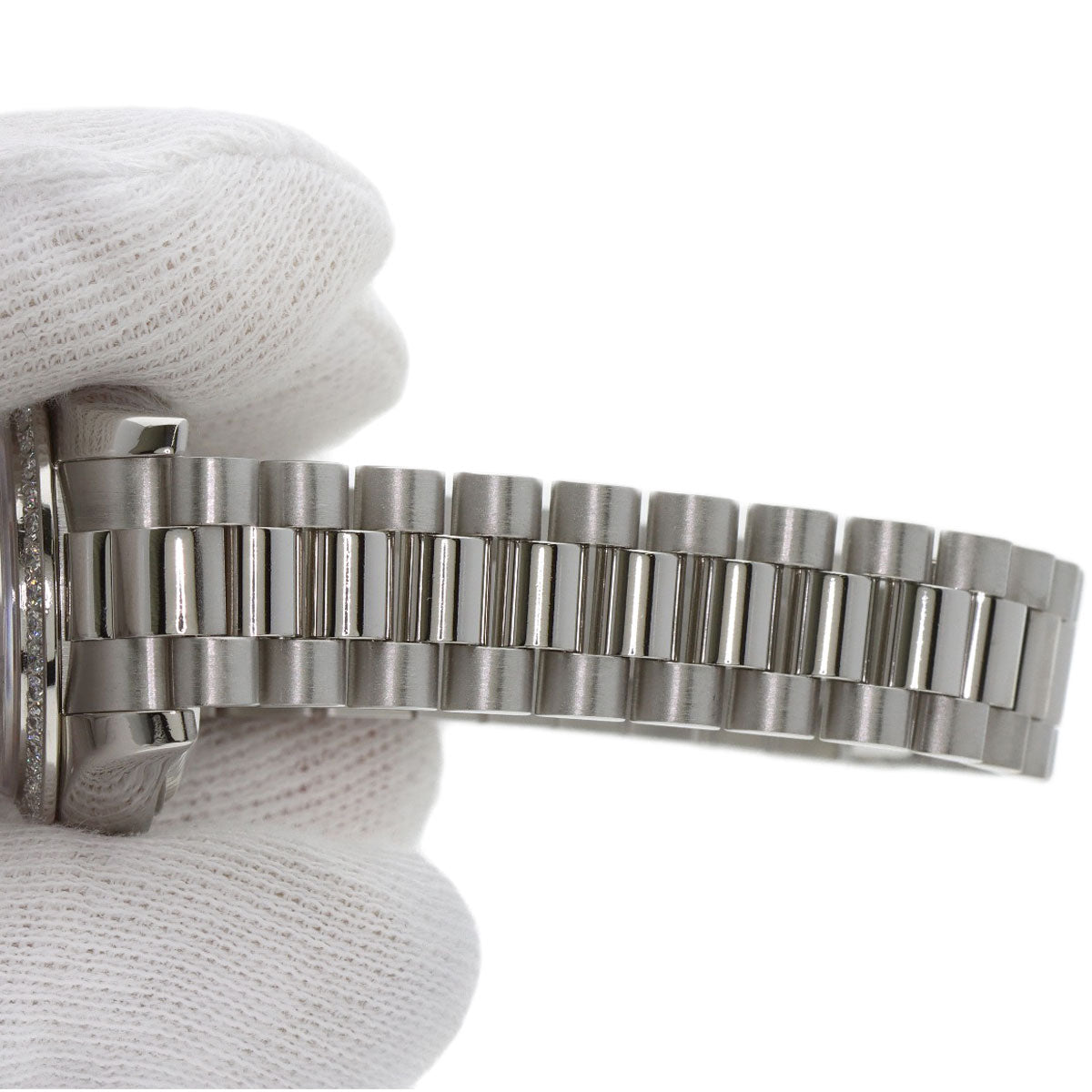 ROLEX Datejust 10P Bezel Diamond Watches 179136G Platinum/PT Ladies