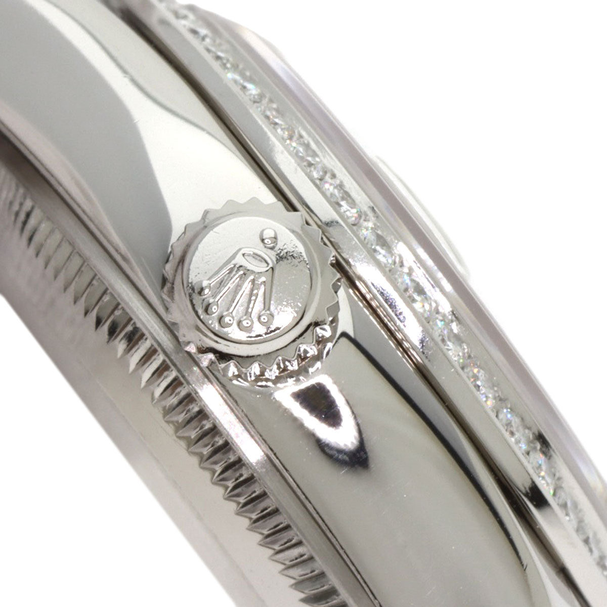 ROLEX Datejust 10P Bezel Diamond Watches 179136G Platinum/PT Ladies