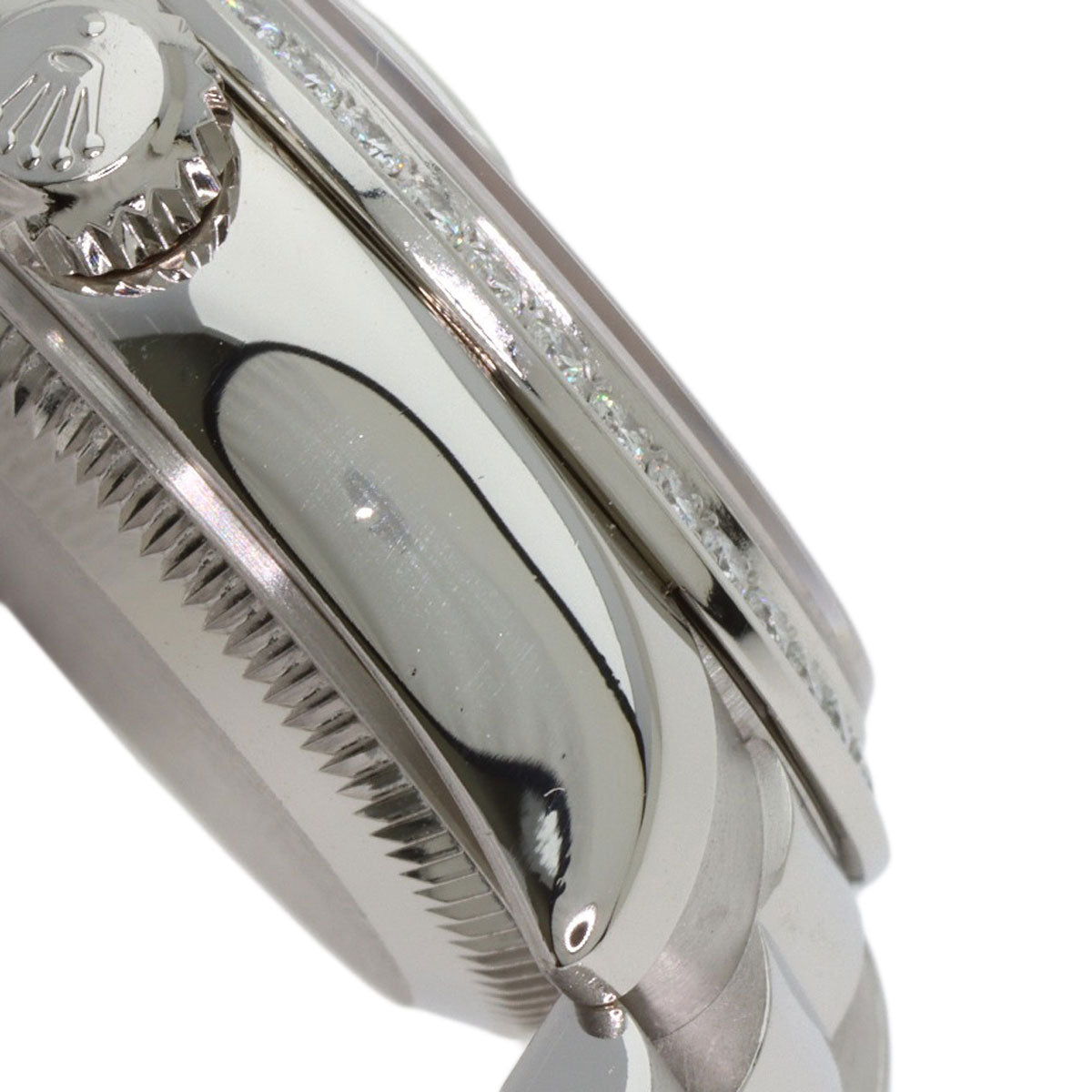 ROLEX Datejust 10P Bezel Diamond Watches 179136G Platinum/PT Ladies