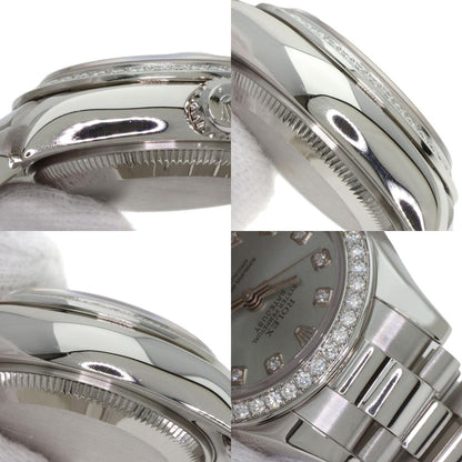 ROLEX Datejust 10P Bezel Diamond Watches 179136G Platinum/PT Ladies