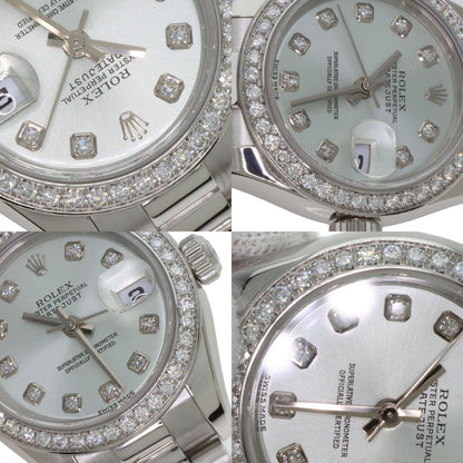 ROLEX Datejust 10P Bezel Diamond Watches 179136G Platinum/PT Ladies