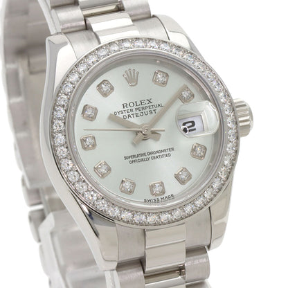 ROLEX Datejust 10P Bezel Diamond Watches 179136G Platinum/PT Ladies